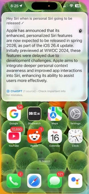 Разочарование от Apple: Siri в iOS 26 не стала умнее