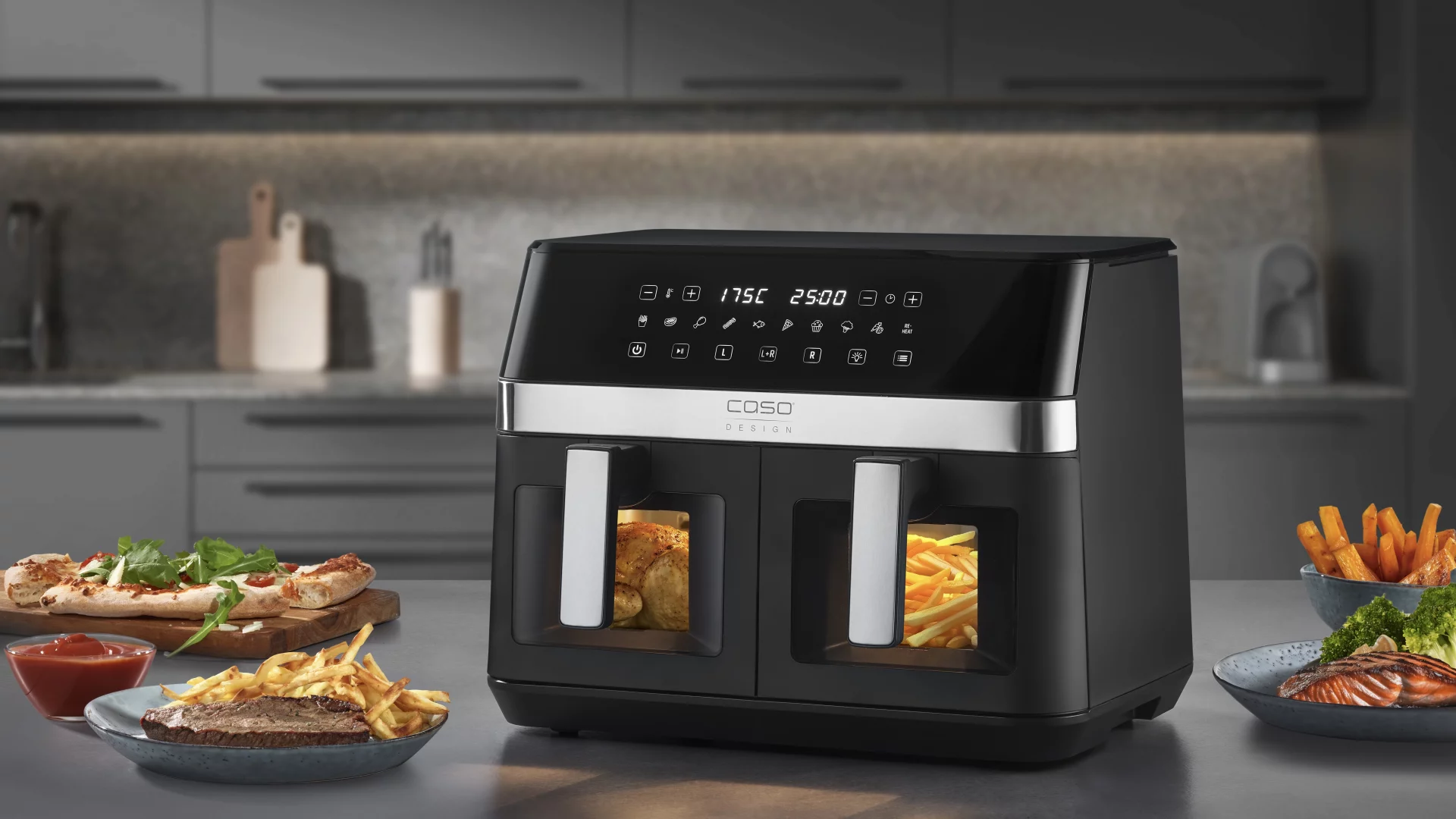 Прощай, духовка! Эта новая и доступная аэрофритюрница с двумя корзинами умеет всё картинка Прощай, духовка! Эта новая и доступная аэрофритюрница с двумя корзинами умеет всё