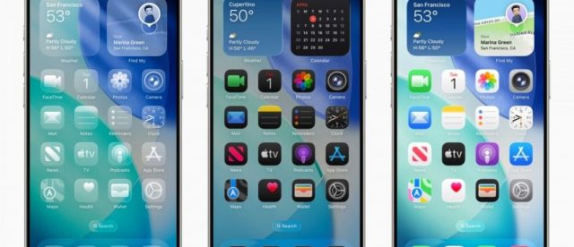 смартфон с iOS 26