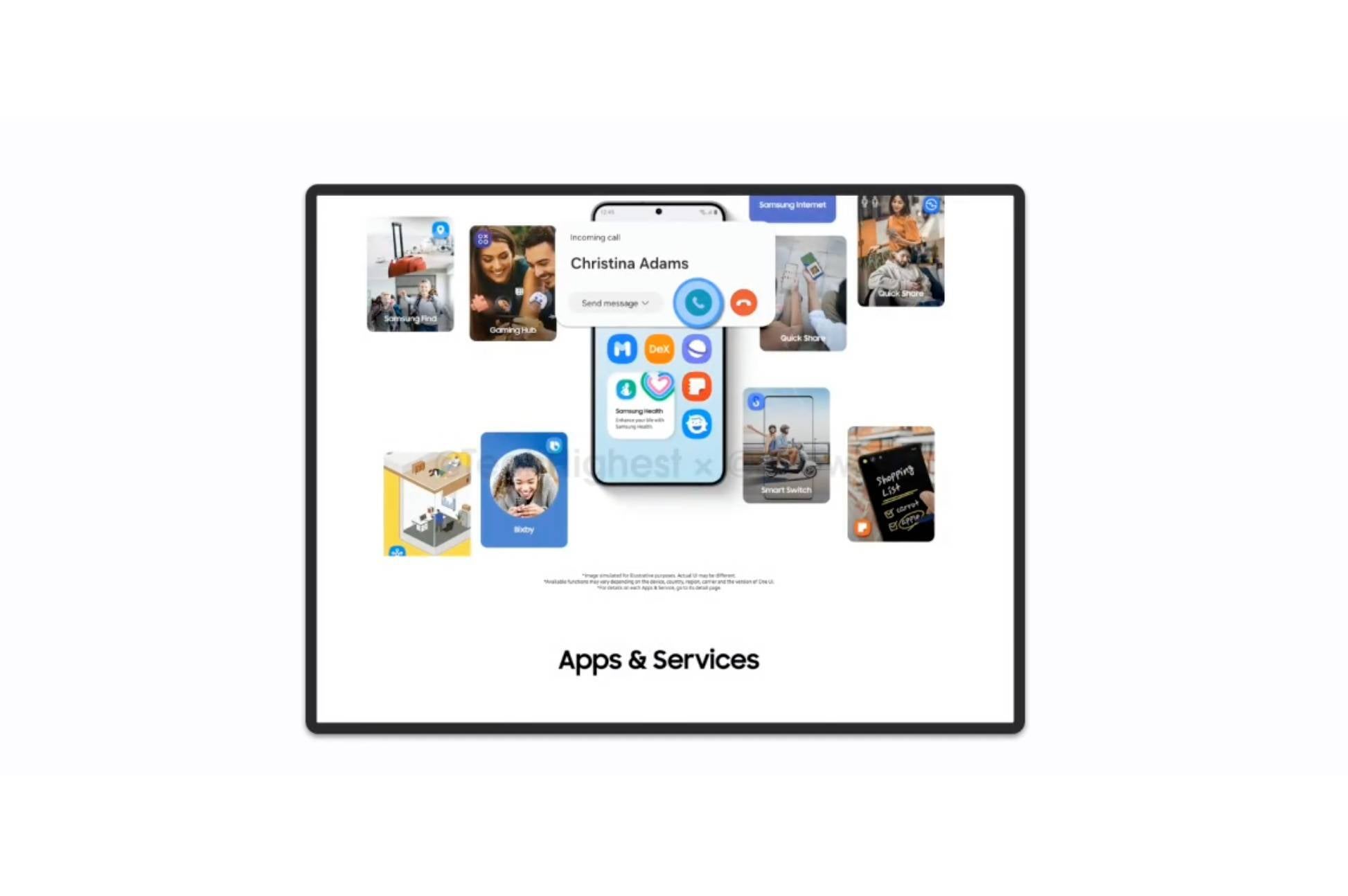 Три экрана — один интерфейс: заглянули внутрь трискладного Galaxy картинка Приложение «Звонки» будет отображаться как плавающее окно, когда TriFold полностью разложен.