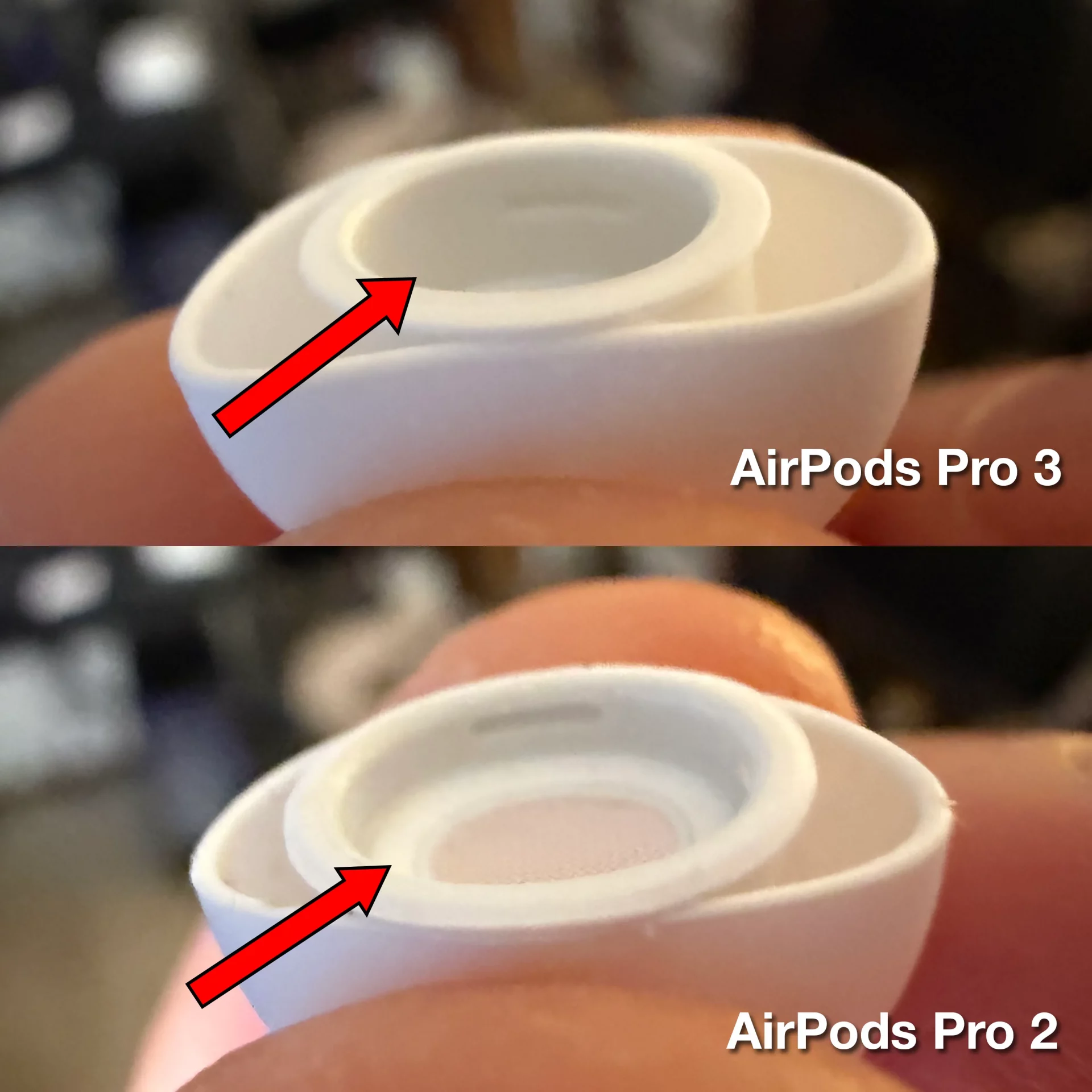 Внимание не пытайтесь надеть амбушюры от AirPods Pro 3 на старые модели. И вот почему