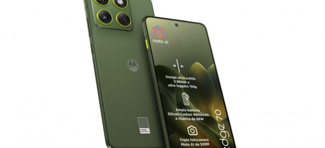 Смартфон Edge 70 от Motorola стартует с 50 Мп камерой