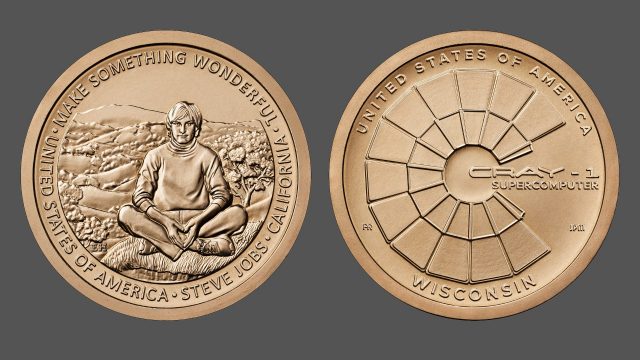 Cray-1 и Стив Джобс увековечены на монетах США 2026 года