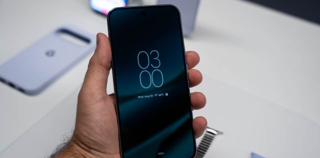 Функция Android смартфона Pixel для батареи с AOD