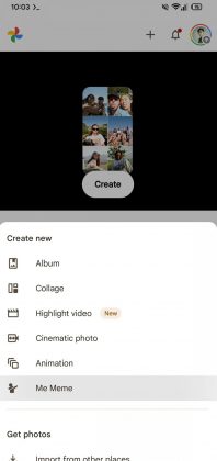 Приложение Google Photos готовит ИИ-мемогенератор