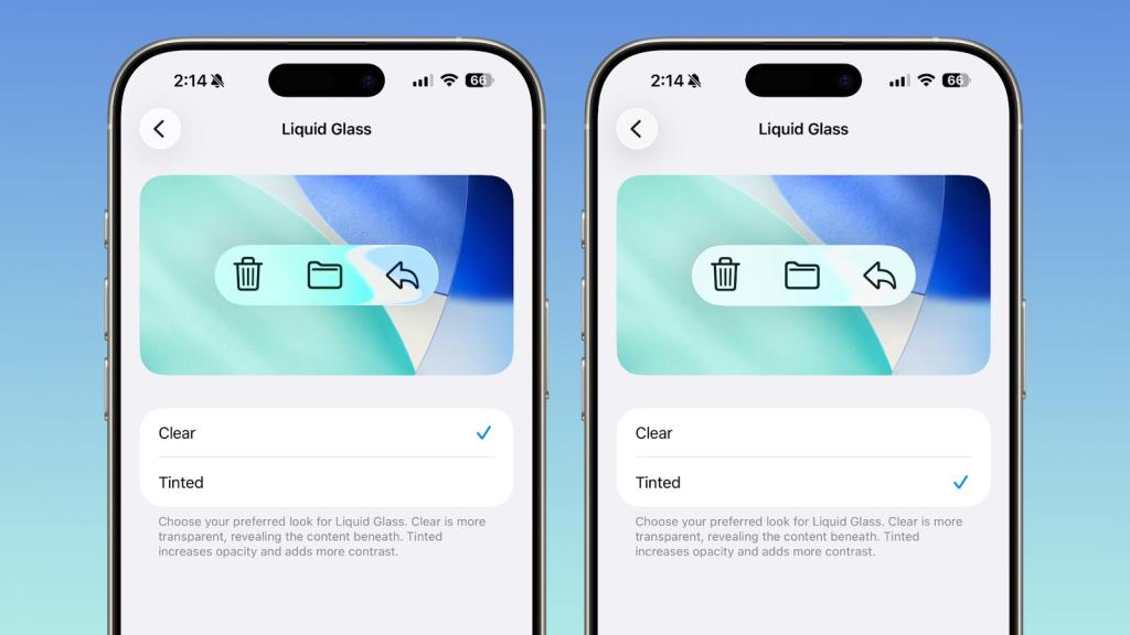 Apple iOS 26.1 даёт контроль над прозрачным Liquid Glass