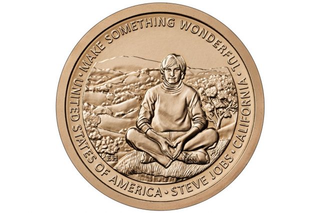 Apple увековечили на монете в честь Стива Джобса