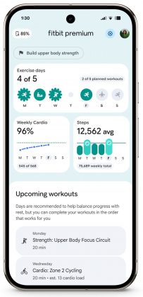 ИИ-тренер Fitbit на базе Gemini помогает с тренировками