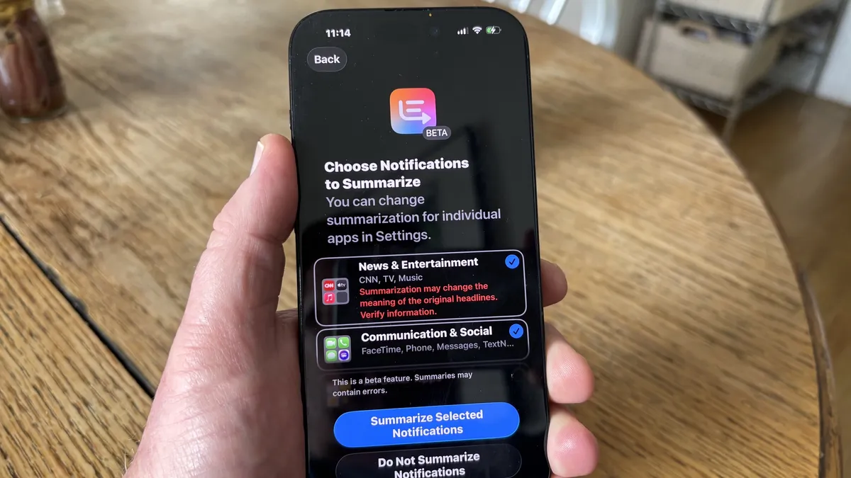 Apple Intelligence в iOS 26 улучшает краткие уведомления