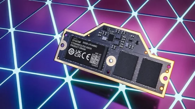 Crucial LPCAMM2 RAM — рекордная скорость 8533 МТ_с Crucial LPCAMM2 RAM — рекордная скорость 8533 МТ/с