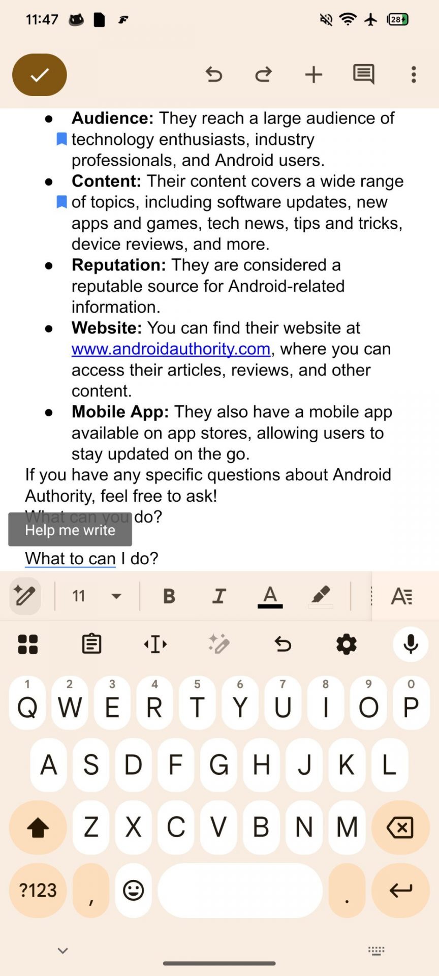 Пишите как профессионал с ИИ: в Google Документах появился умный помощник картинка Пишите как профессионал с ИИ: в Google Документах появился умный помощник