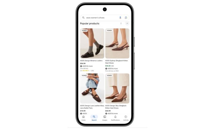 Примерка будущего: как ИИ Google изменит покупку обуви
