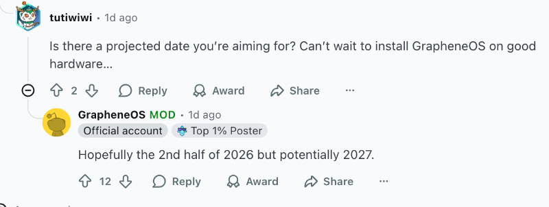 Новый этап для Graphene OS: партнерство с Android-производителем фото