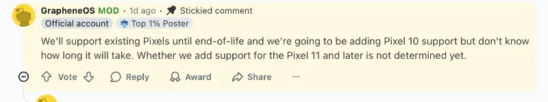 Новый этап для Graphene OS: партнерство с Android-производителем фото