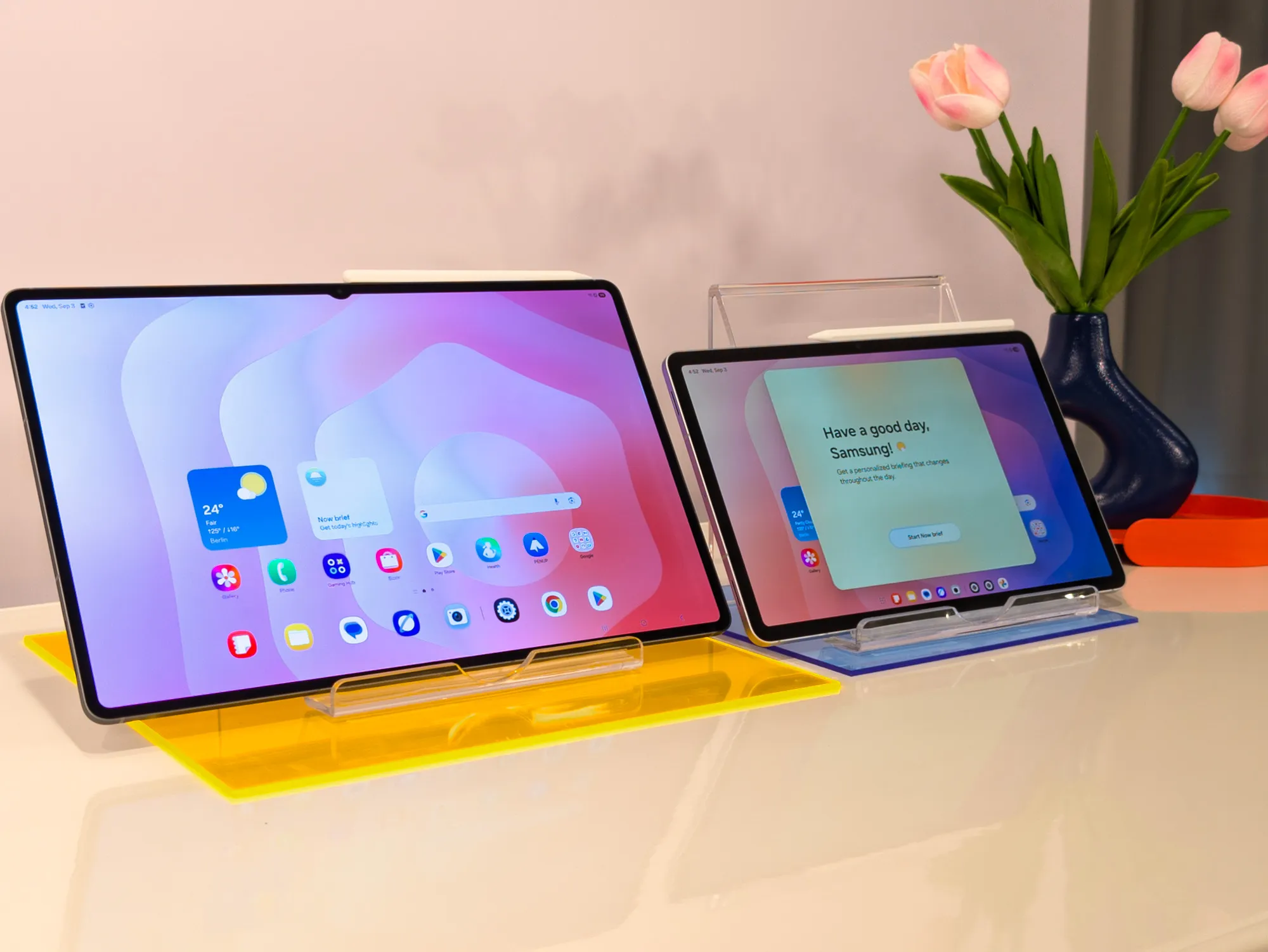 Я использую 14,6-дюймовый Samsung Galaxy Tab S11 Ultra на кухне, и это гениально