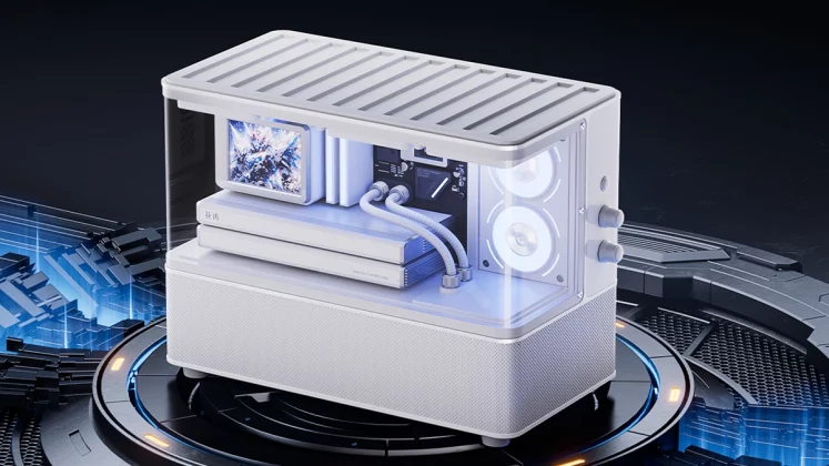 Это не игровой ПК Edifier выпустила странную колонку с экраном, которая показывает статистику вашего компьютера