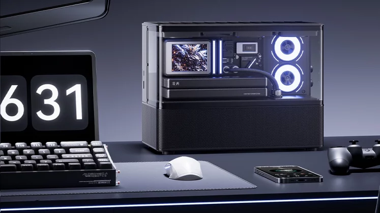 Это не игровой ПК Edifier выпустила странную колонку с экраном, которая показывает статистику вашего компьютера