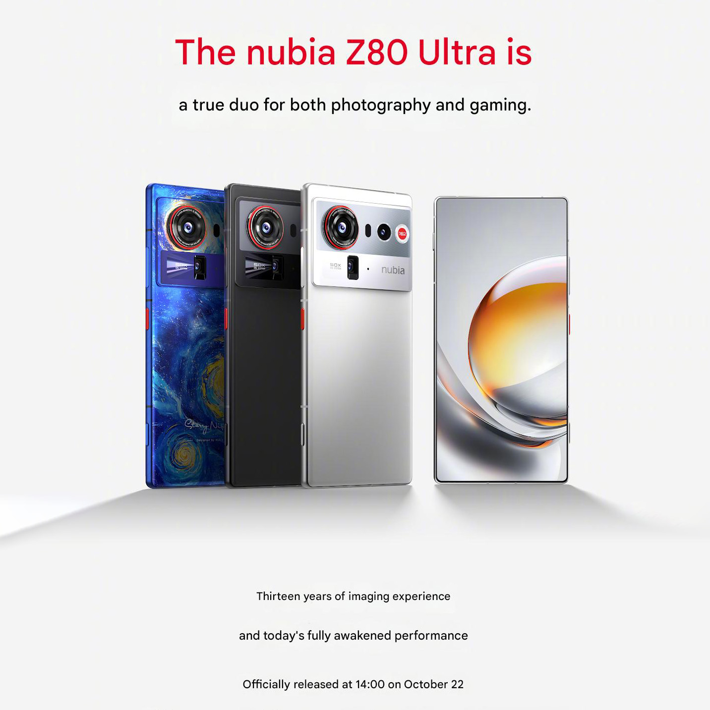 Камерофон-монстр на подходе: раскрыты дата выхода и дизайн Nubia Z80 Ultra