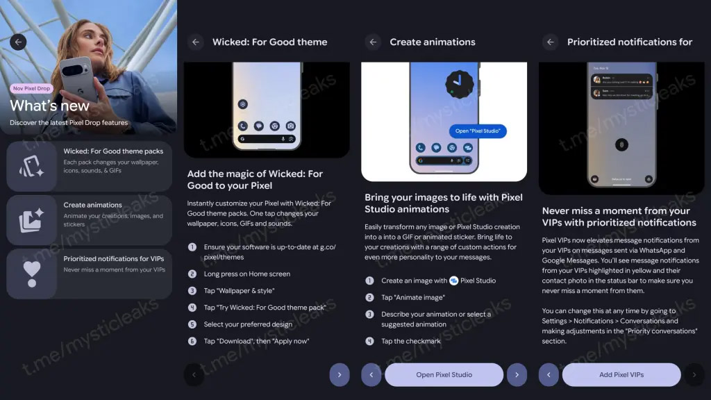 Утечка Pixel Drop для смартфонов Pixel раскрыла многое