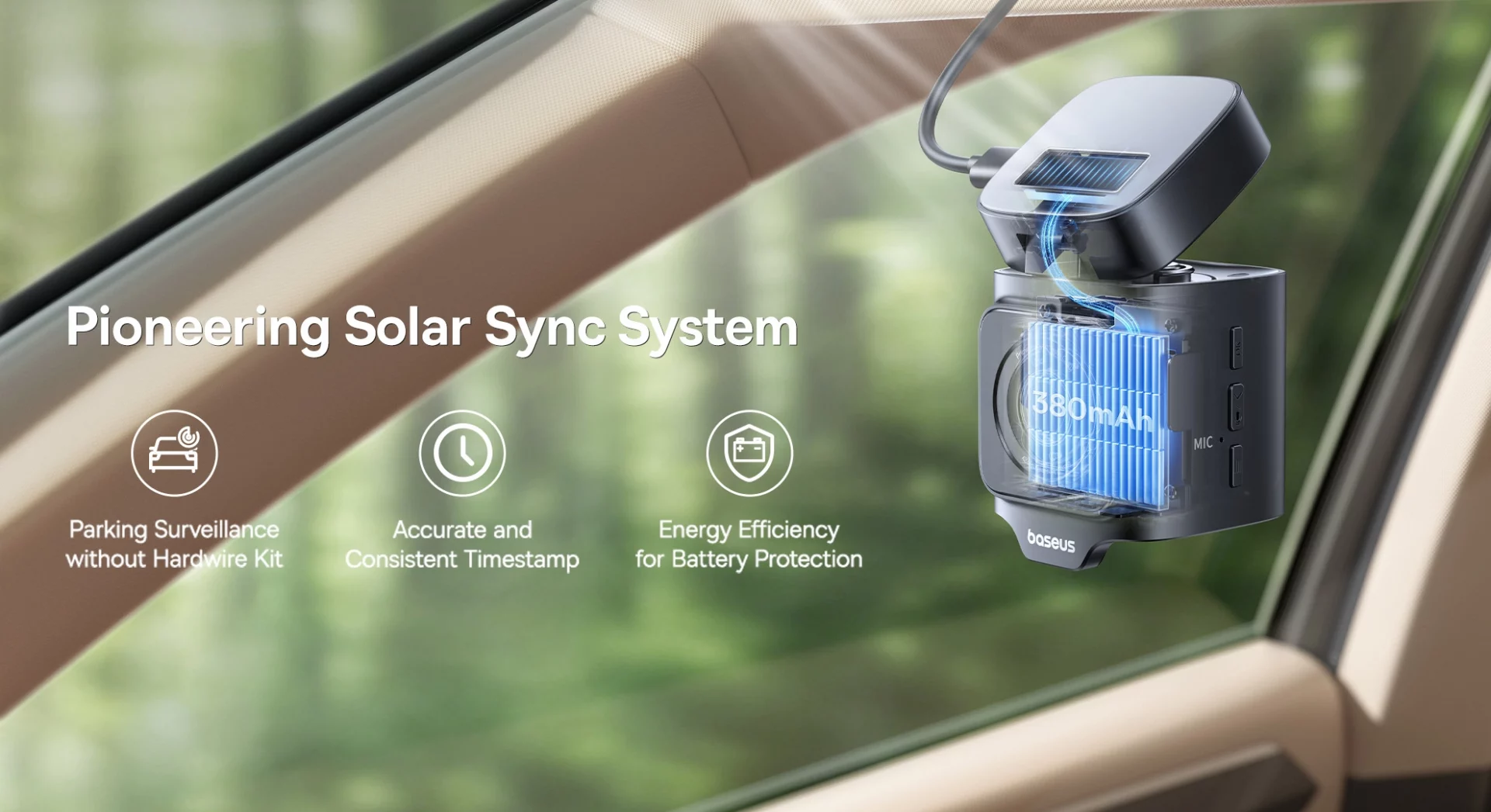 Забудьте о проводах и разряженном аккумуляторе: Baseus изобрела видеорегистратор заново