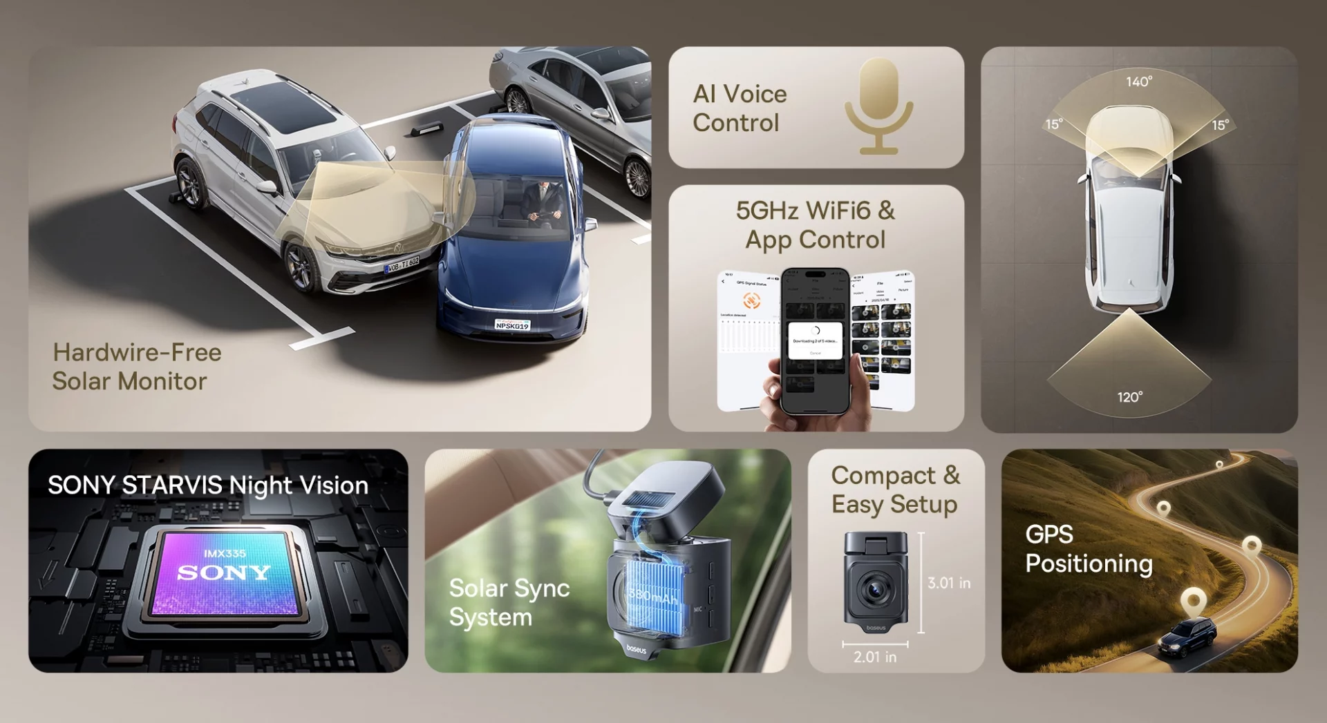 Забудьте о проводах и разряженном аккумуляторе: Baseus изобрела видеорегистратор заново