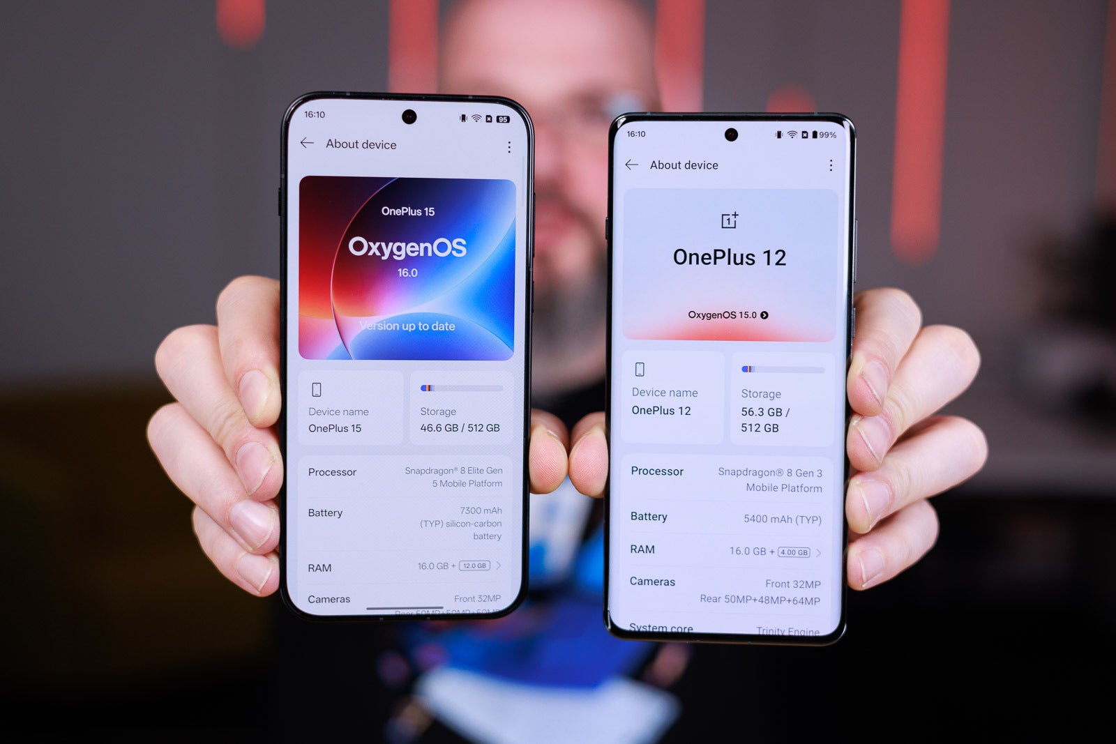 OnePlus 15 и OnePlus 12