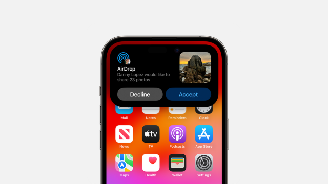 Функция AirDrop Apple получила новые настройки