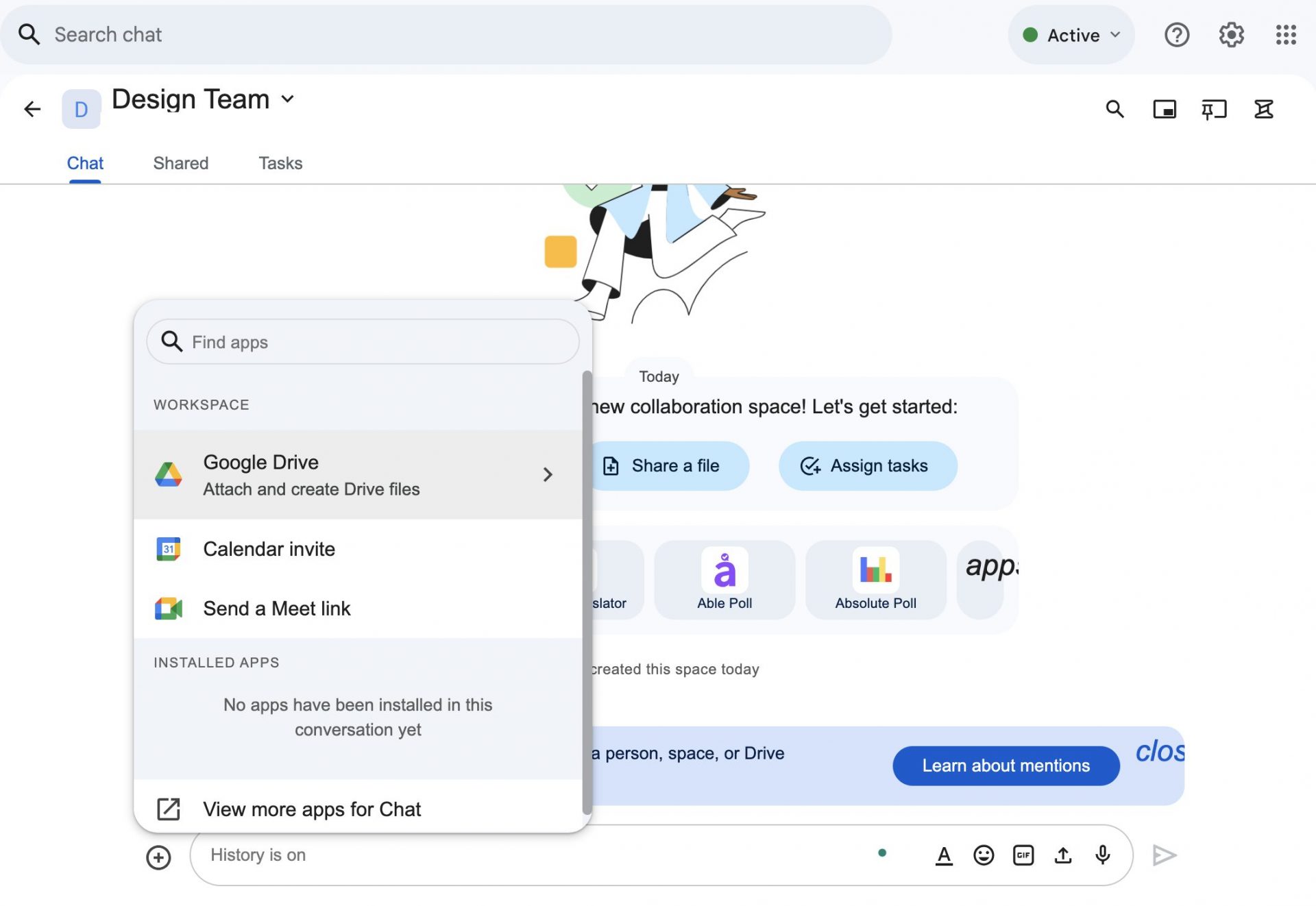 Обзор Google Chat: отличная интеграция с ПО Google картинка Google Chat — удобный мессенджер с Google Workspace