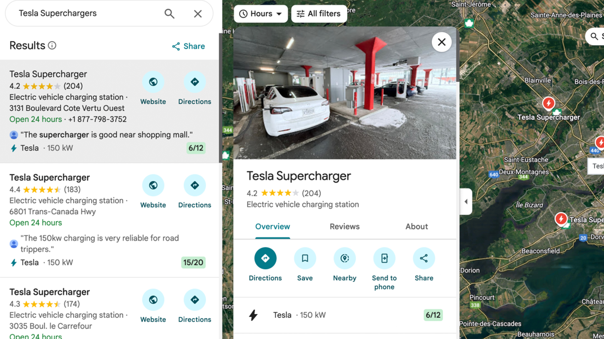Гордиться нечем Google Карты получили долгожданное обновление для Tesla Supercharger