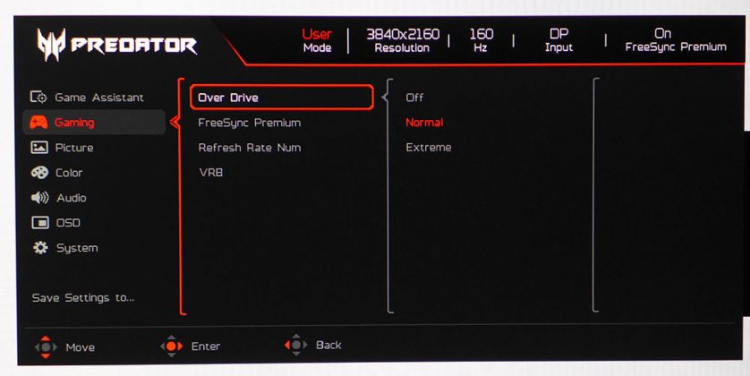 Монитор Acer Predator XB273K V5: 4K с двойной частотой