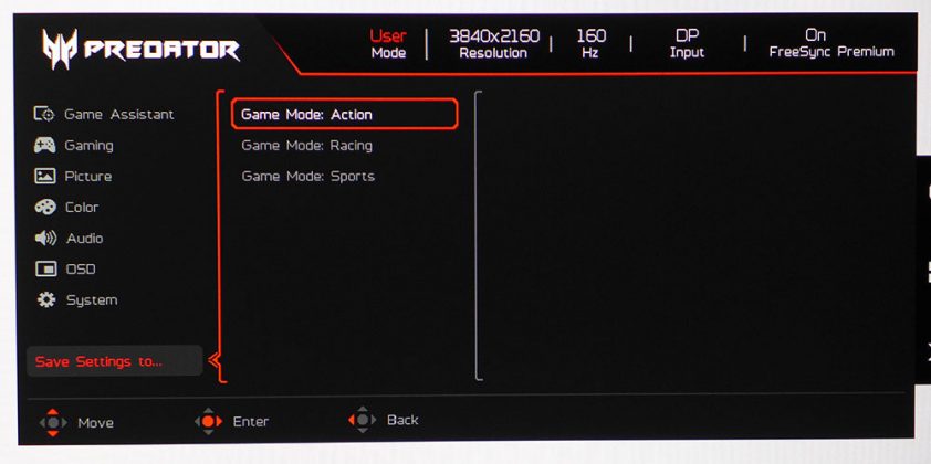 Монитор Acer Predator XB273K V5: 4K с двойной частотой