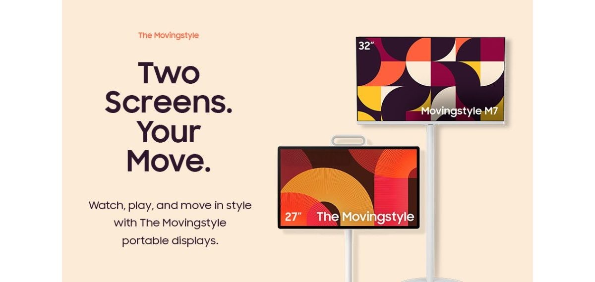 Мониторы Moving Style: Samsung доказывает, что провода — это прошлый век картинка Movingstyle