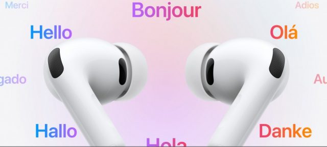 Наушники AirPods получили живой перевод в разговоре