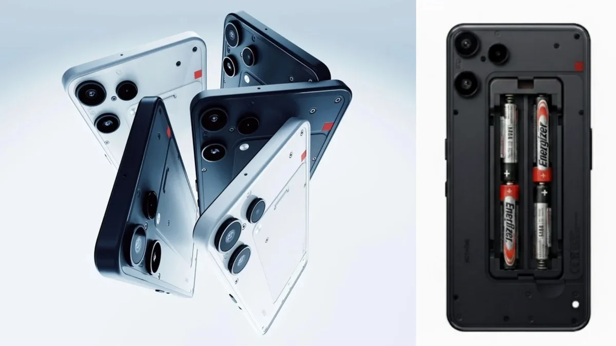 515439Nothing сошла с ума: телефон на батарейках как насмешка над индустрией