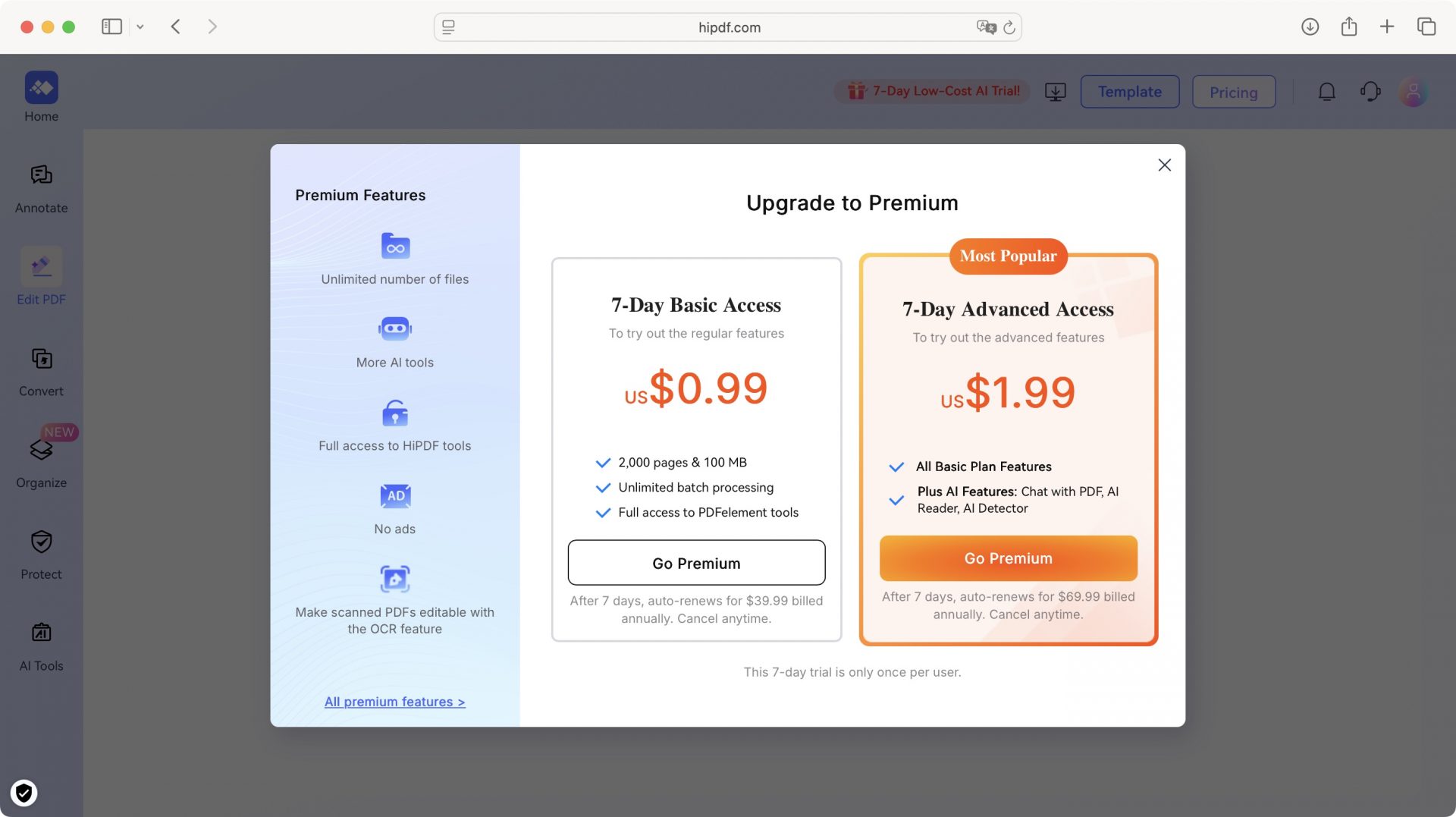 Обзор Wondershare HiPDF — PDF-редактор в браузере картинка Обзор Wondershare HiPDF — онлайн PDF-редактор