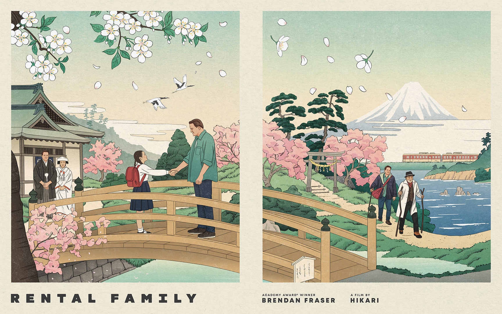 Думала, Rental Family — японское искусство, но Брендан Фрейзер разрушил мои ожидания картинка Постеры Rental Family восхищают японской эстетикой