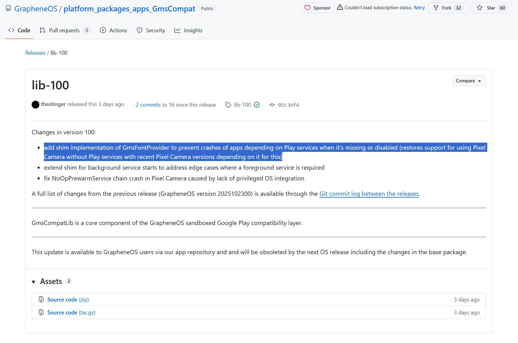 Приложение Pixel Camera на GrapheneOS работает без сбоев