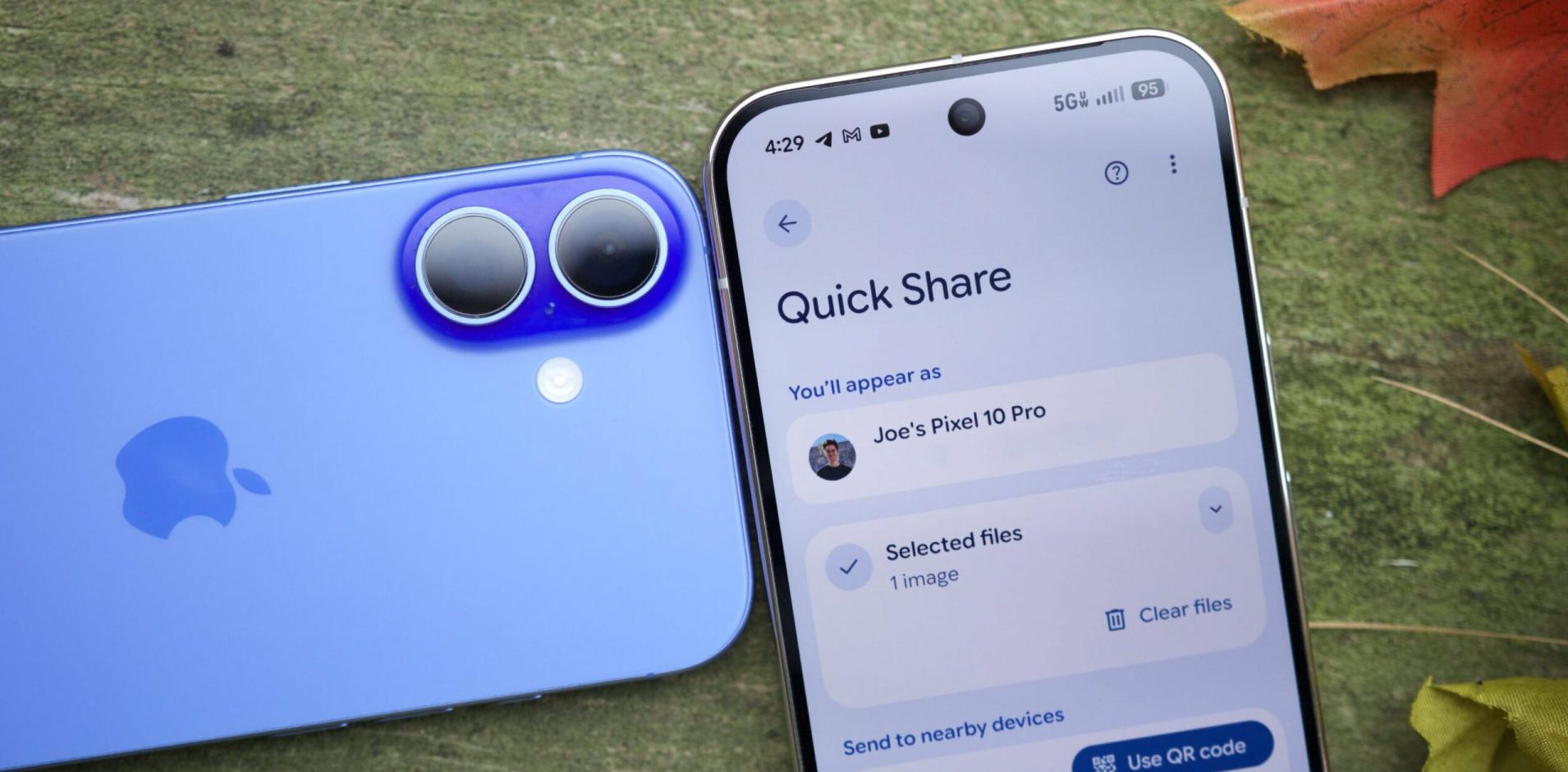 AirDrop от Pixel переходит на другие Android