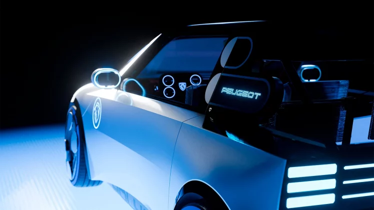 С Peugeot Polygon что-то не так: французы показали электрокар с квадратным рулем, и кажется, они зря это сделали