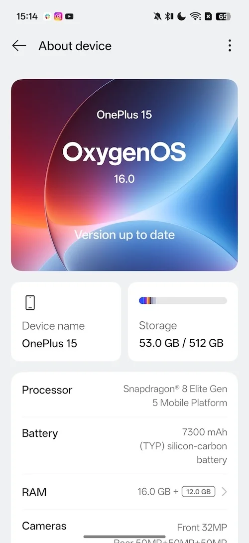 Обзор OnePlus 15: аутсайдер возвращается картинка OnePlus 15