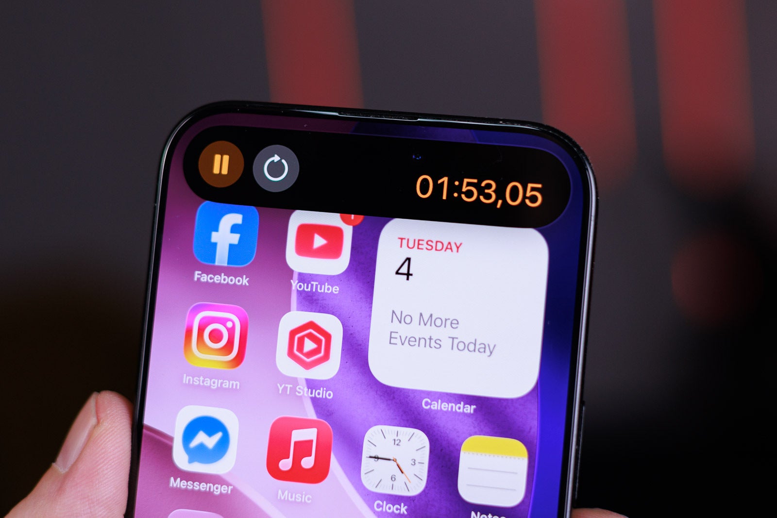 Смартфон iPhone Dynamic Island добавляет виджеты