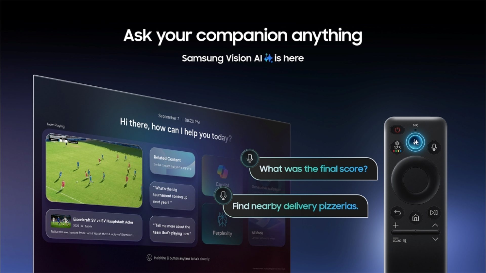 Телевизор Samsung Vision AI Companion превратит все в игру