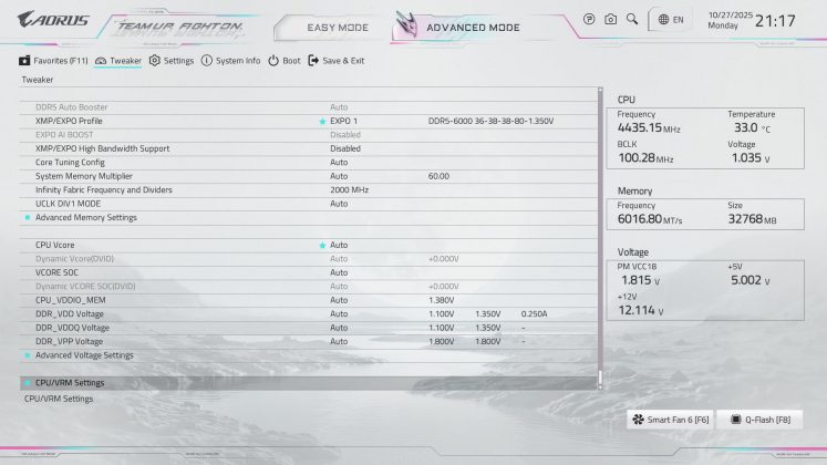 Gigabyte X870E Aorus Master X3D Ice