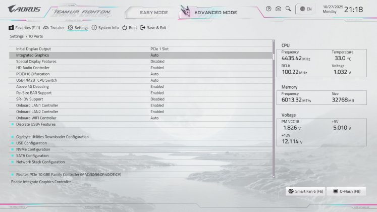 Gigabyte X870E Aorus Master X3D Ice