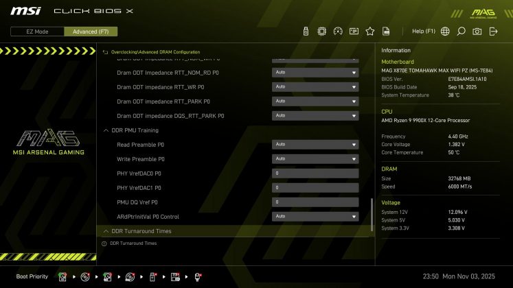 MSI X870E Tomahawk MAX Wifi PZ