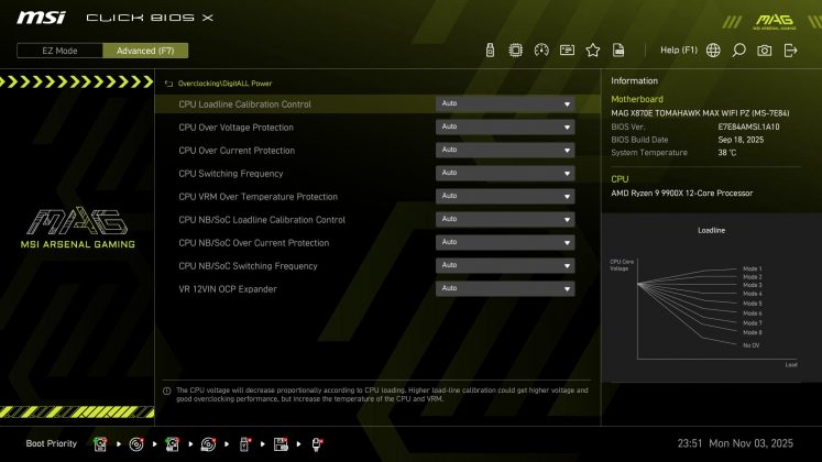 MSI X870E Tomahawk MAX Wifi PZ