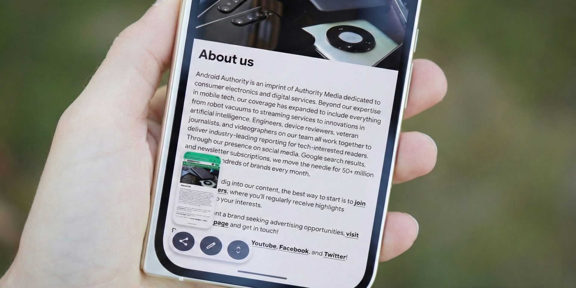 Android убирает раздражающие скриншоты с прокруткой картинка Android 16 QPR3 удаляет исходные скриншоты | DGL.RU