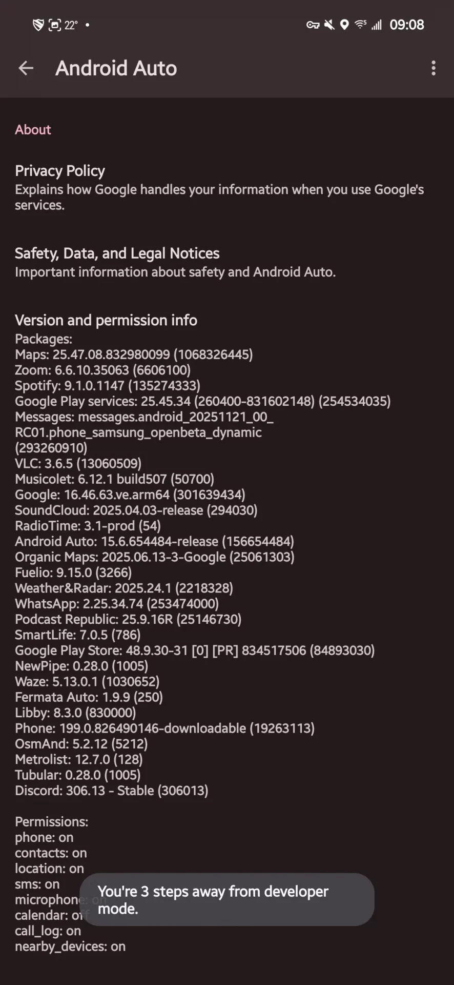 Секретный режим разработчика Android Auto: как получить доступ к запретным настройкам картинка Android Auto