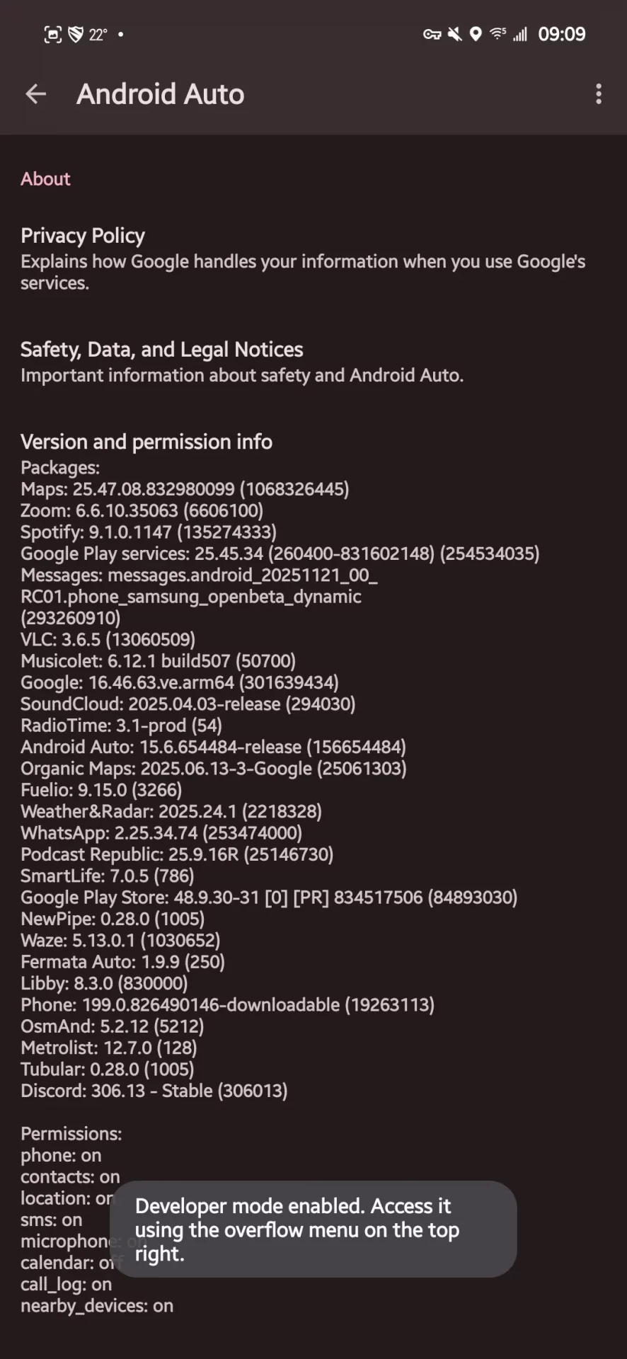 Секретный режим разработчика Android Auto: как получить доступ к запретным настройкам картинка Android Auto