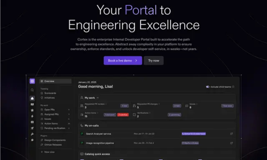 Cortex Internal Developer Porta